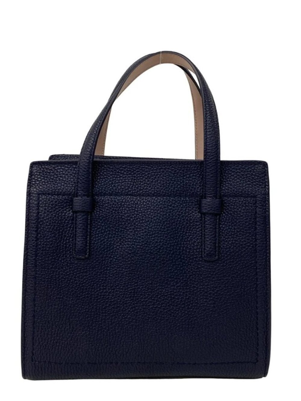 Salvatore Ferragamo Amy - Dark Navy Leather Handbag - Picture 3 of 10